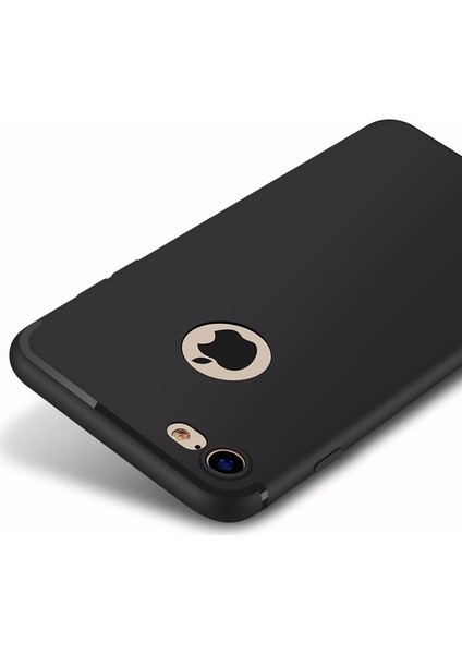 iPhone 8 Kılıf İnce Mat Silikon Kılıf Simple Case + Ekran Koruyucu Şeffaf