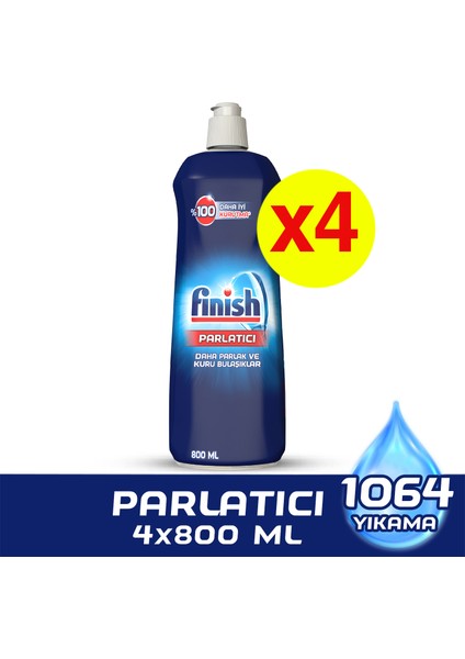 Bulaşık Makinesi Parlatıcı 4x800 ml