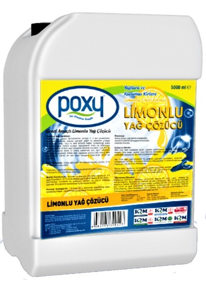 Limonlu Yağ Çözücü 5000 ml