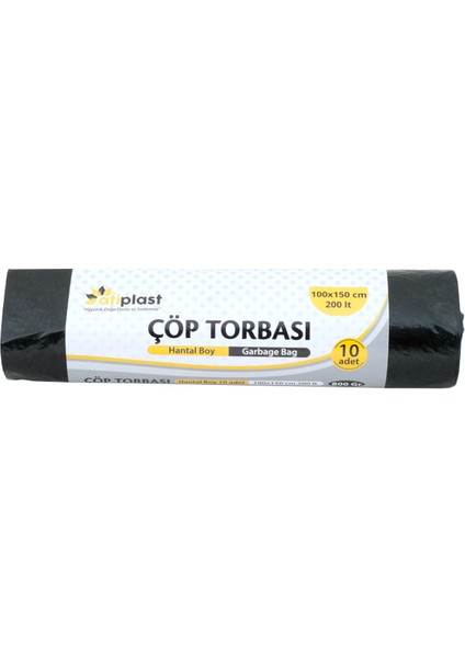 Çöp Torbası Endüstriyel Hantal 100 x 150 Siyah 1 kg 10 Adet