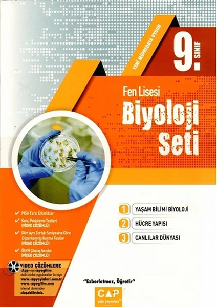 Çap Yayınları 9. Sınıf Fen Lisesi Biyoloji Seti