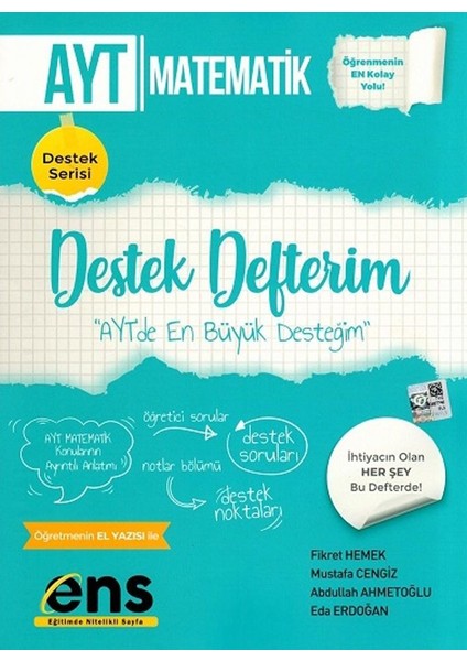 AYT Matematik Destek Defterim - Fikret Hemek