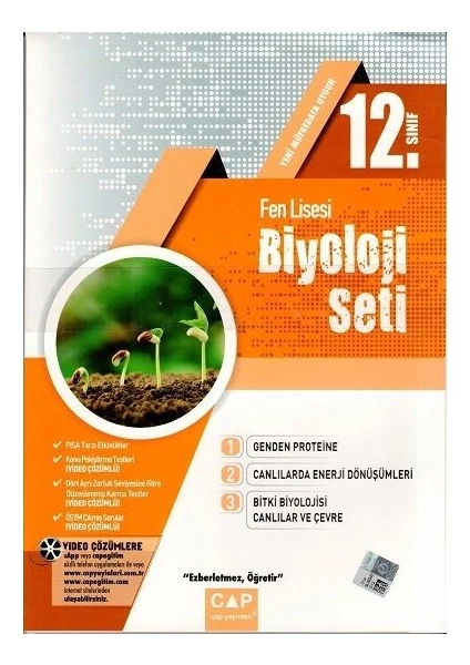 Çap Yayınları 12. Sınıf Fen Lisesi Biyoloji Seti