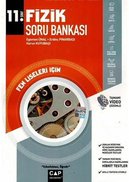 Çap Yayınları 11. Sınıf Fen Lisesi Fizik Soru Bankası