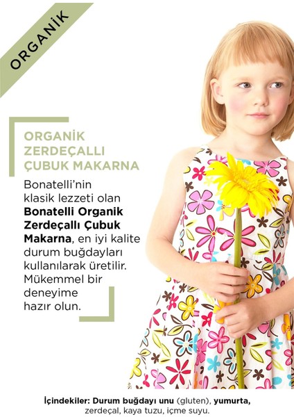 Zerdeçallı Çubuk Makarna 400 gr