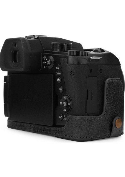 Hakiki Deri Tek Dip Kılıf Leica V-Lux5, Panasonic Lumix DC-FZ1000 II ile Uyumlu indirimleri