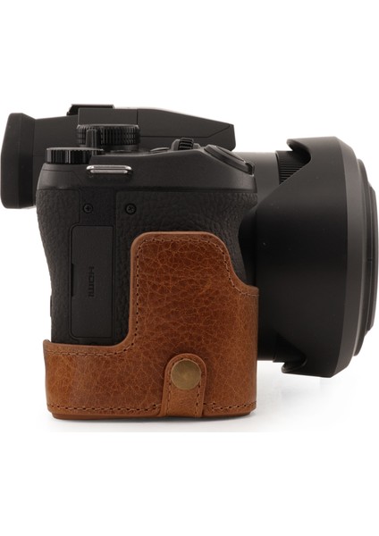 Hakiki Deri Tek Dip Kılıf Leica V-Lux5, Panasonic Lumix DC-FZ1000 II ile Uyumlu fiyatları
