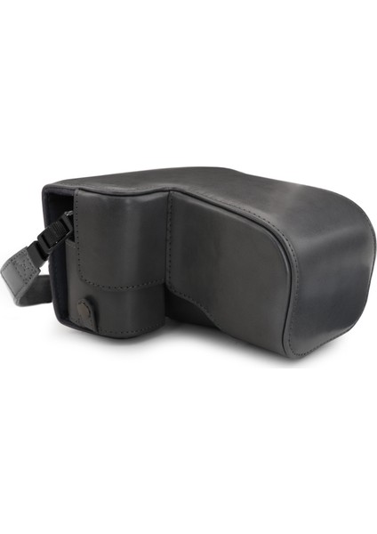 Sony Alpha A6100,A6400(18-135mm)Suni Deri Kamera Çantası