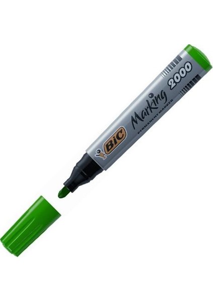 2000 Yuvarlak Uçlu Markör Yeşil (12 Adet)