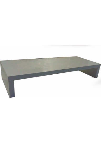 13" - 42" Parlak Beyaz MDF Monitor Stand 10 cm x 52 cm x 22 cm