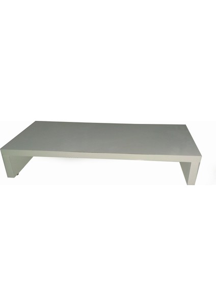 13" - 42" Parlak Beyaz MDF Monitor Stand 10 cm x 52 cm x 22 cm