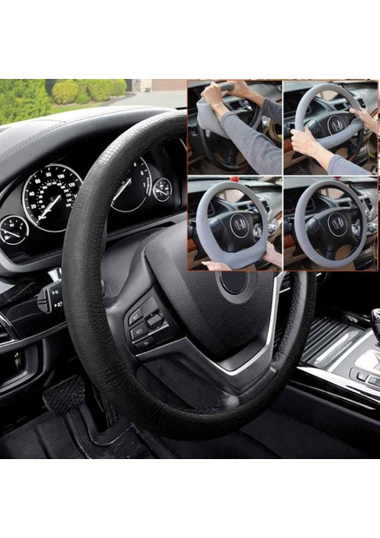 Oto Silikon Direksiyon Kılıfı Siyah modelleri