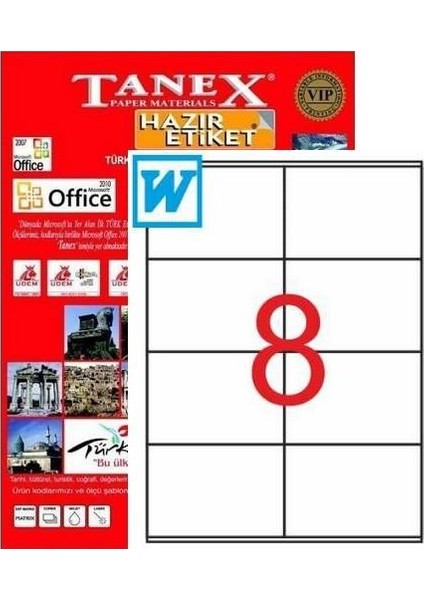 105X70Mm Lazer Etiket Tw-2208
