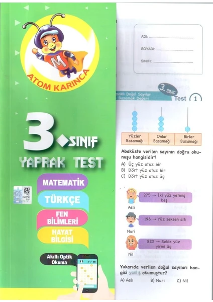 Molekül Yayınları 3. Sınıf Tüm Dersler Yaprak Test