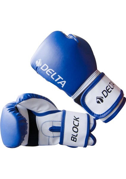 Block Dura-Strong Çantalı Mavi-Beyaz Boks Eldiveni