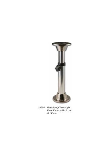Masa Ayağı Teleskopik Krom Kapaklı 50-75 cm