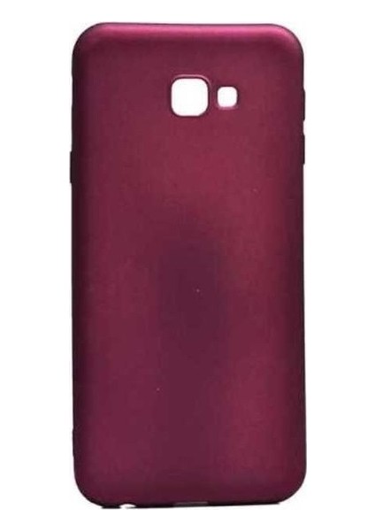 Samsung Galaxy J4 Plus Mat Premium Silikon - Bordo + Tam Kaplayan 6D Nano Ekran Koruyucu