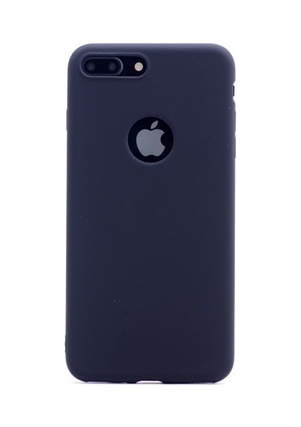 Apple iPhone 7 Plus Ultra İnce Mat Silikon - Siyah + Tam Kaplayan 6D Nano Ekran Koruyucu