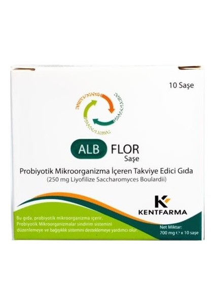 Kentafarma Alb Flor Mikroorganizma İçeren Takviye Edici Gıda