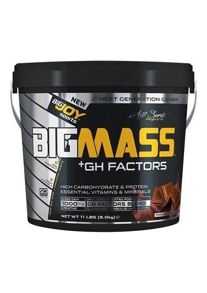 Bigjoy Bigmass Gh Factors 5000 gr Karbonhidrat Tozu