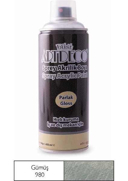 Sprey Boya 400 ml Gümüş Y-400-980
