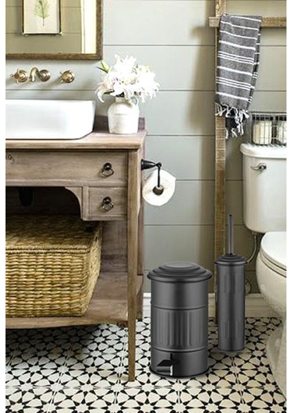 Çöp Kovası Banyo - Siyah