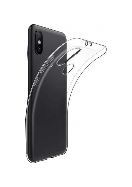 Xiaomi Mi A2 Lite Silikon Kılıf Şeffaf + Nano Ekran Koruyucu Şeffaf