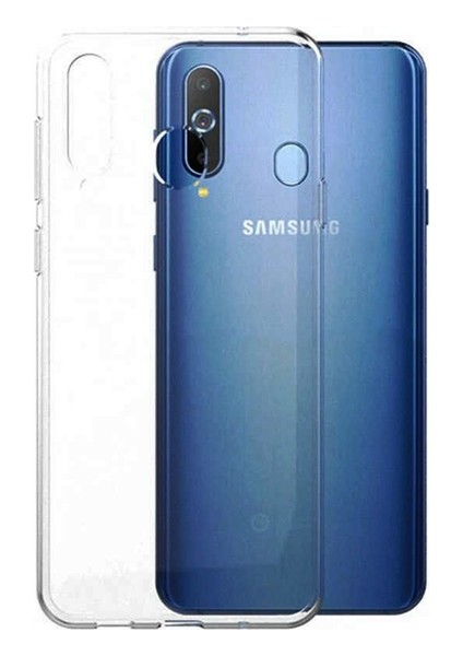 Samsung Galaxy M30 Silikon Kılıf Şeffaf + Cam Ekran Koruyucu Şeffaf