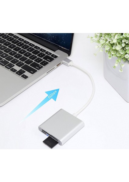 4347 USB 3.0 To SD CF TF Micro SD Çevirici Dönüştürücü Kart Okuyucu fırsatları