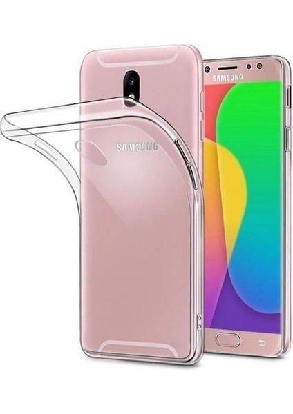 Samsung Galaxy J5 Pro Silikon Kılıf Şeffaf + Nano Ekran Koruyucu Şeffaf