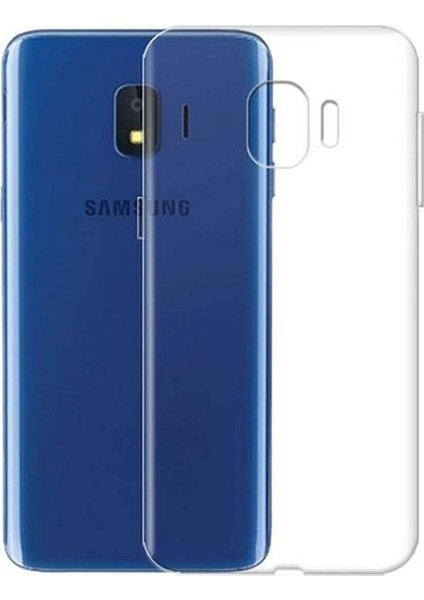 Samsung Galaxy J2 Core Silikon Kılıf Şeffaf + Cam Ekran Koruyucu Şeffaf