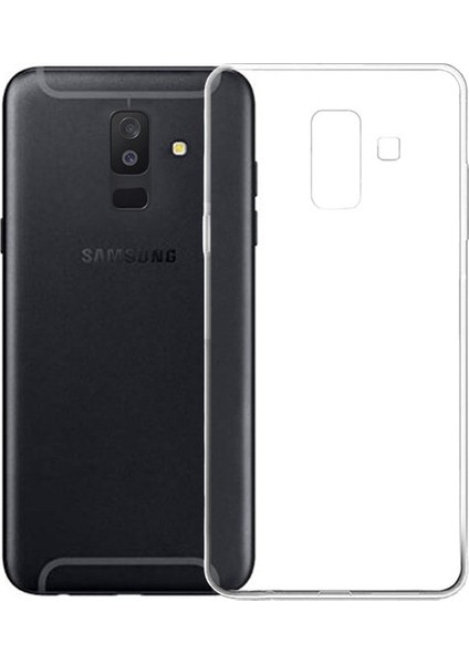 Samsung Galaxy A6 Plus Silikon Kılıf Şeffaf Şeffaf