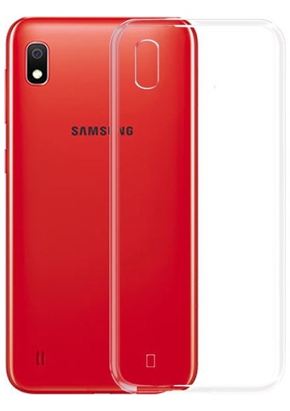 Samsung Galaxy A20 Silikon Kılıf Şeffaf + Tam Kaplayan 6D Nano Ekran Koruyucu Şeffaf