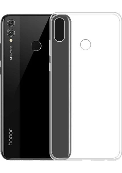 Tekno Grup Huawei Honor 8X Silikon Kılıf Şeffaf Şeffaf