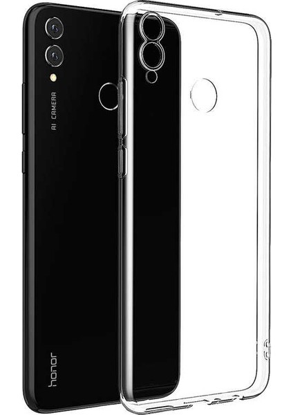 Honor 8C Silikon Kılıf Şeffaf Şeffaf