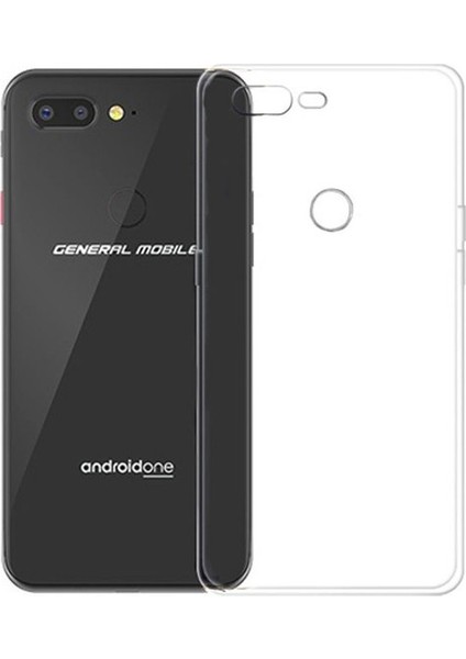 General Mobile GM 9 Pro Silikon Kılıf Şeffaf + Nano Ekran Koruyucu Şeffaf