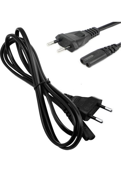power güç kablosu tv-radyo -notebook adaptör 2 pin teyip fişi