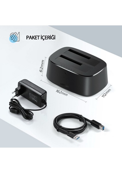 USB 3.0 SATA HDD SSD Dual Dock Station indirimleri