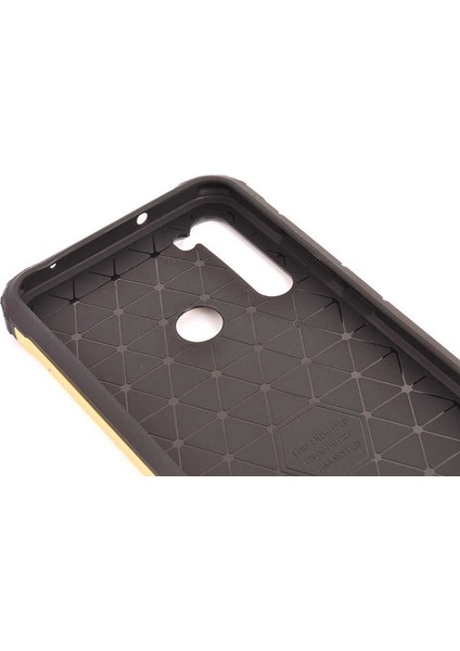 Case 4U Xiaomi Redmi Note 8 Kılıf Military Armor Çift Katmanlı Crash Silikon Kılıf Siyah