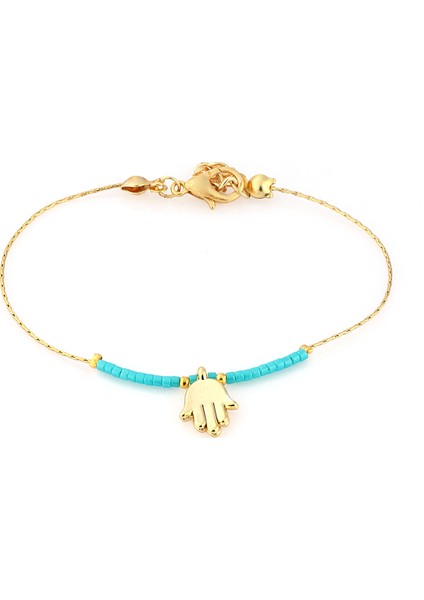 Mavi Taşlı El Bileklik Ps0886