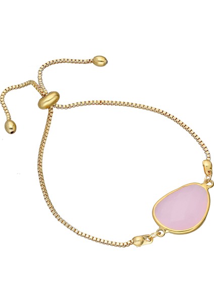 Bayan Pembe Taşlı Asansörlü Bileklik Ps1007