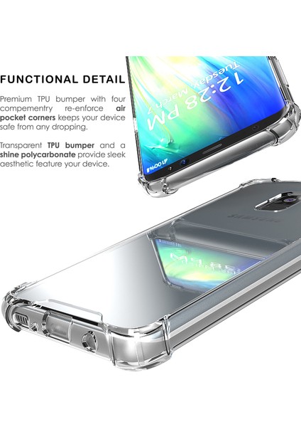 Samsung Galaxy A9 2018 Premier Mat Esnek Silikon Kılıf Siyah modelleri