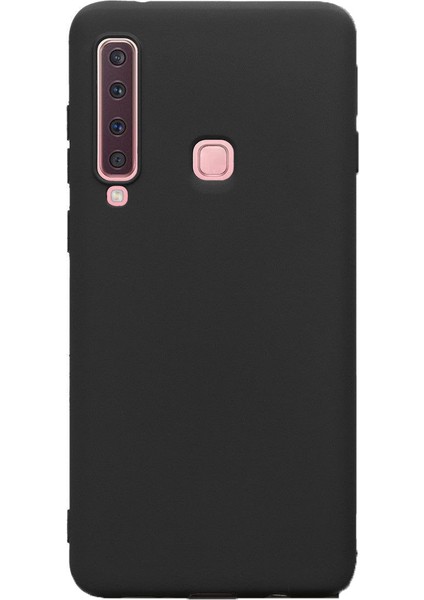 Samsung Galaxy A9 2018 Premier Mat Esnek Silikon Kılıf + Esnek Nano Cam Siyah