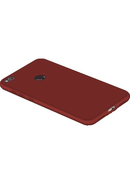 Huawei P9 Lite 2017 Premier Mat Silikon Kılıf + Esnek Nano Cam Mor
