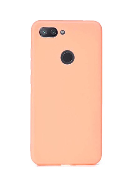Xiaomi Mi 8 Lite Kılıf Premier Mat Esnek Silikon Kılıf + Esnek Nano Cam Rose Gold
