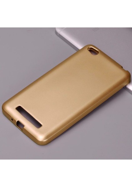 Xiaomi Redmi 5A Kılıf Premier Mat Silikon Kılıf Slim Fit Altın