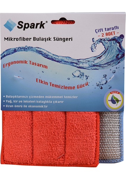 Çift Taraflı Mikrofiber Bulaşık Süngeri