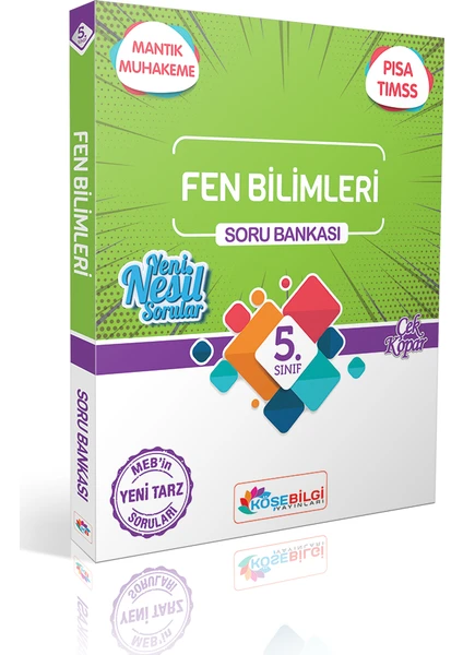 Köşebilgi Yayınları  5.Sınıf Fen Bilimleri Özet Bilgili Soru Bankası