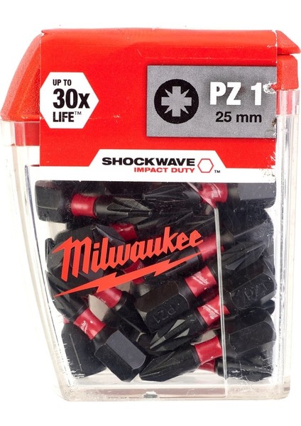 Bits Uç Pz1 25 mm 25'li Paket Shockwave Impact