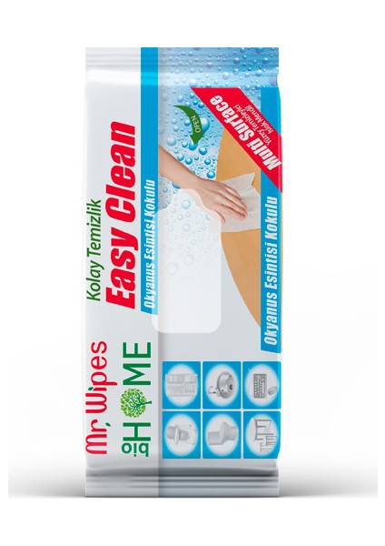 Mr Wıpes Easy Clean Temizleme Mendili Okyanus Esintisi Kokulu 40 ADET-1205003